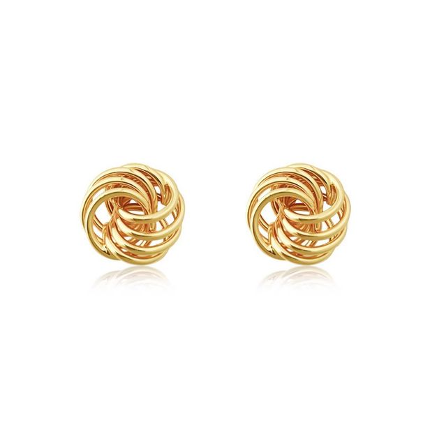 Women's Jewelry Retro Hollow Bird's Nest Earrings Light Luxury Niche Design High End Winding Earrings Versatile Fashion Earrings_ipsvogv.com