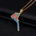 Africa Eritrea map pendant necklace oil drop retro men and women stainless steel pendant_ipsvogv.com