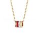 Designer's Couple High Luxury Fashion Trendy Cool New Gear Inlaid Diamond Ceramic Rotating V-Gold Color Separation Necklace INS Couple Necklace_ipsvogv.com