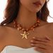 Conch Scallop Shell Piece Necklace Women's 2025 Summer Fashion Personality Niche Design Sense Collarbone Chain Hipster Accessories_ipsvogv.com