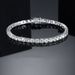 Brass Casual Classic Style Round Plating Inlay Zircon Tennis Bracelet_ipsvogv.com