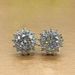Cao Shi's Simple and Luxury Wind Flower Blossom Full of Diamond Korean Edition Snow Micro Set Zircon Earrings_ipsvogv.com