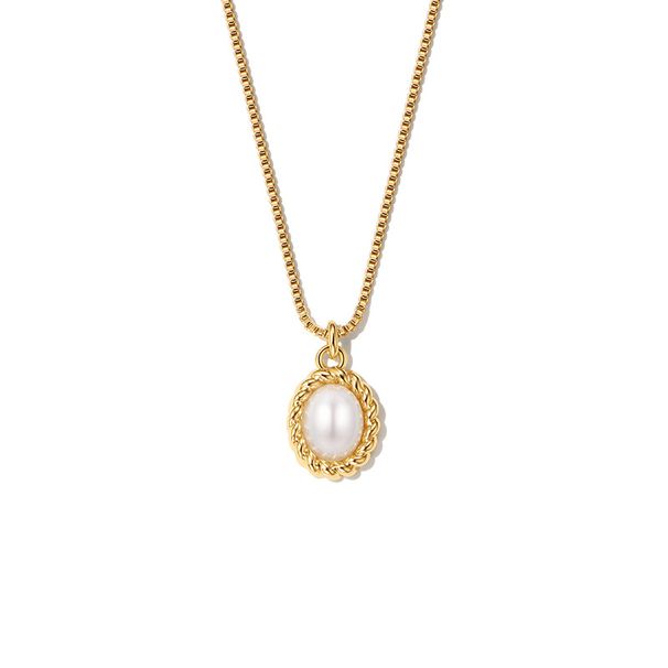 Black Agate Fried Dough Twists Necklace Light Luxury Small People Cool Style Versatile Temperament Personality White_ipsvogv.com