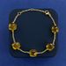Women's Jewelry Small Fresh Square Crystal Gem Style Five Flower Bracelet Hand Ornaments Simple Niche_ipsvogv.com