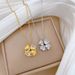 Double 【 】 Wear Four Leaf Flower Light Luxury Charm Gorgeous Full Diamond Necklace Women's Versatile Clavicle Titanium 【 】_ipsvogv.com