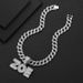 Hip Hop Men's Square Rock Sugar Letters ZOE Pendant, Niche Personality Full Diamond Hip-hop Cuban Necklace Pendant_ipsvogv.com