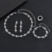 Minimalist Versatile Clavicle Chain Dress Accessories Hot Selling Exquisite Rhinestone Necklace Earrings Bracel Ring_ipsvogv.com