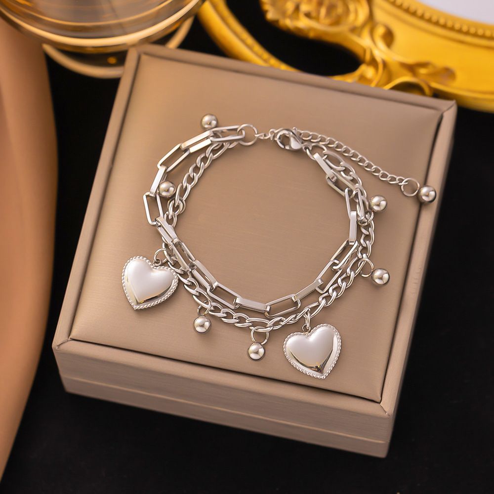 New Titanium Bracelet Bohemian Style Love Multi Layered Stainless Steel Handicraft_ipsvogv.com