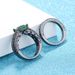 Men's Jewelry Popular Black Gold Ring Set Ring Bluish Greens Rings_ipsvogv.com