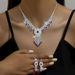 SAPPHIRE SPLENDOR 613 - Luxury Bridal Jewelry Set (Sapphire & Diamond Necklace & Earrings, Hot Seller)_ipsvogv.com