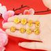 Long Lasting Butterfly For Women, Summer Flowers, High-end Feeling, Rose, Vietnamese Sand Gold Brass Earrings_ipsvogv.com