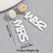 Japanese Korean niche fresh and sweet college style women's versatile acrylic design, English letter earrings, earrings_ipsvogv.com