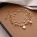 Hot Selg Versatile Pearl Female Instagram Style, Niche, High-end Feel, Titanium Steel Couple Bracelet, And Bracelet_ipsvogv.com
