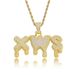Pendants & Charms Hip Hop New Water Drop English Letter Pendant Electroplated Real Gold Full Zircon Personality Letter Versatile Necklace_ipsvogv.com