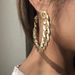 E8606 Exaggerate Personality Big Circle Chain Trendy Street Auction Hot selling Earrings_ipsvogv.com