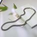 Vintage Style Solid Color Stainless Steel Men's Necklace_ipsvogv.com