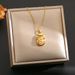 Bow Shaped Cat's Eye Stone Money Bag, Titanium Steel Necklace, Collarbone Chain, Minimalist And Elegant, Slightly Inlaid_ipsvogv.com