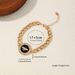 Unisex Fashionable And Personalized Geometric Round Square Honey Lion Diamond Bracelet_ipsvogv.com