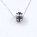 Grow Emerald Three Rotatable Ring Pendant S925 Silver Necklace_ipsvogv.com