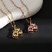 Titanium Steel Necklace Women's Micro Inlaid Light Luxury and Flexible Cherry Pendant Exquisite and Fashionable_ipsvogv.com