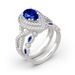 Ladies' Fashion Wedding New Luxury Full Diamond Set Ring Three Heroes_ipsvogv.com