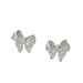 A niche version of sweet fresh Korean style for women, simple and inlaid with zircon bow design earrin, elegant_ipsvogv.com