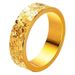 Sand Gold Crushed Ice Women's High-end Feeling, Titanium Steel Not Fading, Niche Design, Ring, Couple Pairing_ipsvogv.com