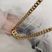 Gold Thick Letter Titanium Steel Necklace Female Hip Hop Personality Short Collar Chain Versatile_ipsvogv.com