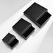 Women's Jewelry Titanium Steel Ring Earring Gift Box Diamond Checkered Black Paper Packaging Box Pendant Set Jewelry Box_ipsvogv.com