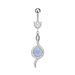 Women's Jewelry Zircon Belly Button Nail Oil Drop Belly Button Ring Piercing Jewelry_ipsvogv.com
