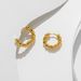 Fashionable Fried Dough Twists ring for women Gold plated simple advanced Versatile titanium steel_ipsvogv.com