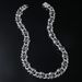 Fashionable punk style men's creative personality skull metal trendy domineering necklace_ipsvogv.com