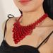 Jewelry straight pearl woven Collar necklace with multiple layers of collarbone chain 9580_ipsvogv.com