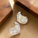 French Fashion, Exquisite Small Fragrance, Irregular Metal Shell, Pearl Earrings, Women's High-end Feeling, Light Luxury_ipsvogv.com