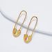 Women's Jewelry Personality Exaggerated Retro Pin Earrings Purchase Full Copper Gold Plated Paper Clip Earrings Earrings Simple Jewelry_ipsvogv.com
