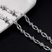 Hip hop personality titanium steel non fading knotted necklace men's trendy basic street niche high end autumn and winter sweater chain_ipsvogv.com