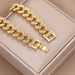 Underground Cuban Men's Inlaid With Diamonds Alloy Hip-Hop Bracelet Electroplated Couple Jewelry_ipsvogv.com