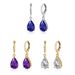 Women's Jewelry Zircon Ear Clips Teardrop Shaped Diamond Ear Clips_ipsvogv.com