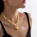 Ingemark High Quality Punk Big Heart Pendant Necklace Women Fashion Statement Chunky Heavy Chain Grunge Jewelry_ipsvogv.com