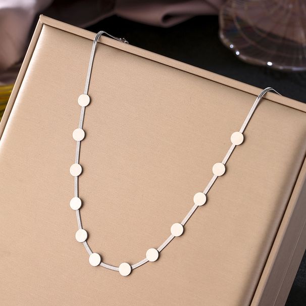 Hot Selling Fashion 12 Round Blade Women's High-end Neckchain Trend Accessories_ipsvogv.com
