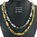Stainless Steel 8.5mm Width Mens Necklace One-Piece No Buckle All Polished N379_ipsvogv.com