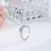 Minimally Designed Pure Silver Ring With Single Zirconium Base, Adjustable Opening, And Trendy Cool Style_ipsvogv.com