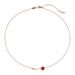 Rose Gold Minimalist Transport Bead Necklace, Fashionable Niche Zircon Collarbone Chain, Korean Instagram Popular Light_ipsvogv.com
