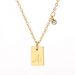 Copper Diamond 26 English Letters Love Light Luxury Necklace Female Temperament Square Pendant Versatile Clavicle Chain_ipsvogv.com
