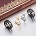 Personalized detachable two in one titanium steel cross ring matte brushed men's ring hand jewelry_ipsvogv.com