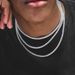 European And American Hip-hop Men's Single-row Alloy Rhinestone Tennis Necklace, Popular Jewelry_ipsvogv.com