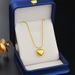 New Titanium Steel Peach Heart Women's Clavicle Chain Instagram Air Cooled Light Wind Minimalist Elegance Love Pendant_ipsvogv.com