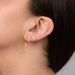 Brass With Real Gold Plating, Hot Selling Simple And Elegant Three Piece Gold Earrings With Zircon_ipsvogv.com