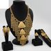 Dubai gold-plated bridal jewelry set Nigerian necklace earrings ring bracelet four-piece set in stock_ipsvogv.com