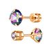 1 Pair 4mm-8mm Laser Sparkling Zircon Stud Earrings Elegant Minimalist Style Stainless Steel Screw-in Ear Jewelry Daily Casual_ipsvogv.com